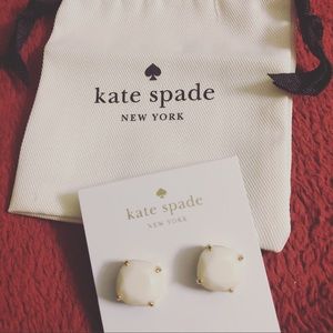 ♠️ Kate Spade White Stud Earrings ♠️